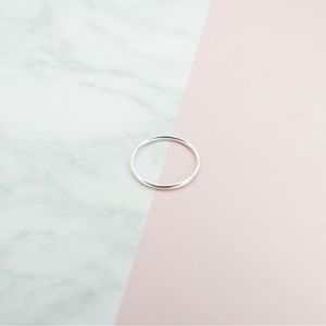 1mm 925 Sterling Silver Minimalist solid band ring
Metal Tested ✔️